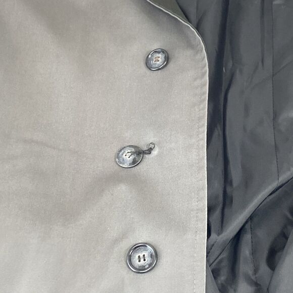 Vintage CLIPPER MIST Men's Size 38 Reg Gray Trench Over Coat w/ Zip-Out Liner - Picture 14 of 16